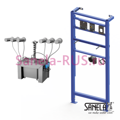 Комплект SLZN 83ER6 (6 дозаторов, бачок 6л, рама) арт: 85816 Sanela Чехия (фото, схема) Комплект SLZN 83ER6 (6 дозаторов, бачок 6л, рама) арт: 85816 Sanela Чехия (фото, схема)