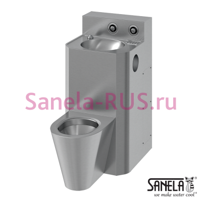 Унитаз с умывальником SLWN 38 арт: 94382 Sanela Чехия (фото, схема)