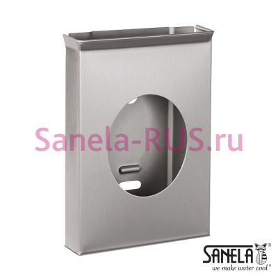 Нержавеющий держатель санитарных пакетов SLZN 53 арт: 95530 Sanela Чехия (фото, схема)