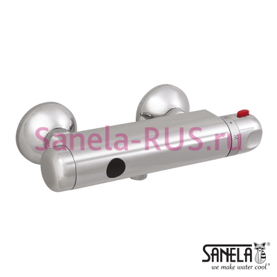 Автоматический душевой смеситель c термостатом SLS 03SB арт: 22031 Sanela Чехия (фото, схема)