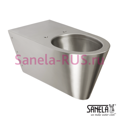 Нержавеющий подвесной унитаз для инвалидов SLWN 11 арт: 94110 Sanela Чехия (фото, схема)