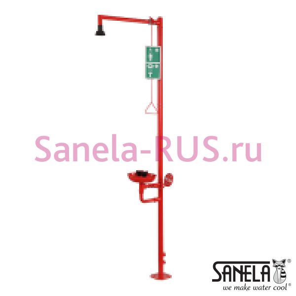 Душевая стойка с глазным душем SLSN 23