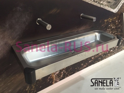 Настенный бесконтактный кран SLU 43 арт: 03430 Sanela Чехия (фото, схема)