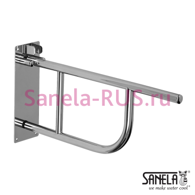 Нержавеющий откидной поручень 830мм SLZM 01DX арт: 49015 Sanela Чехия (фото, схема) Нержавеющий откидной поручень 830мм SLZM 01DX арт: 49015 Sanela Чехия (фото, схема)