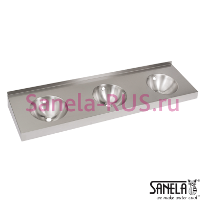 Нержавеющая раковина с тремя чашами без облицовки SLUN 20 арт: 93200 Sanela Чехия (фото, схема) Нержавеющая раковина с тремя чашами без облицовки SLUN 20 арт: 93200 Sanela Чехия (фото, схема)