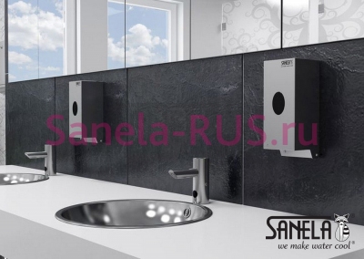 Автоматический дозатор жидкого/гелевого мыла и дезинфекции SLZN 71E арт: 85717 Sanela Чехия (фото, схема) Автоматический дозатор жидкого/гелевого мыла и дезинфекции SLZN 71E арт: 85717 Sanela Чехия (фото, схема)