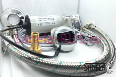 SLP 17AB Комплект для оборудования писсуара DOMINO автоматическим смывом 6В Sanela Чехия (фото, схема)