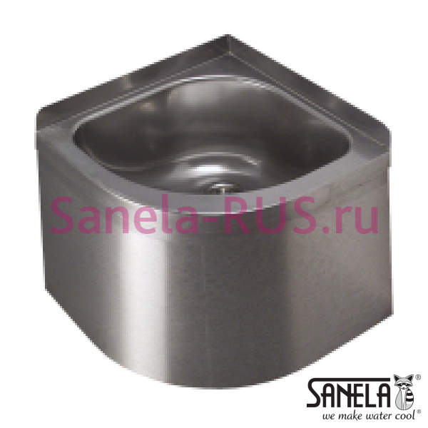 Нержавеющая угловая раковина SLUN 11