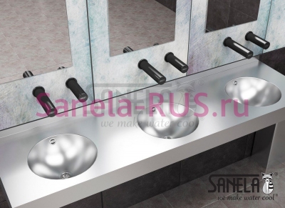 Настенный бесконтактный смеситель SLU 43VB арт: 03434 Sanela Чехия (фото, схема)