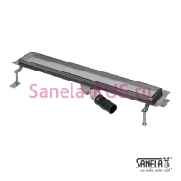 Нержавеющий водоотводящий желоб под плитку, 950мм SLKN 10