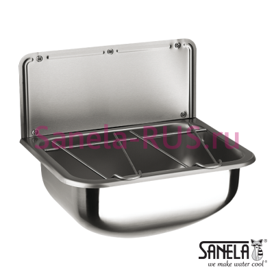 Техническая мойка со стенкой и решеткой SLVN 04 арт: 98040 Sanela Чехия (фото, схема) Техническая мойка со стенкой и решеткой SLVN 04 арт: 98040 Sanela Чехия (фото, схема)